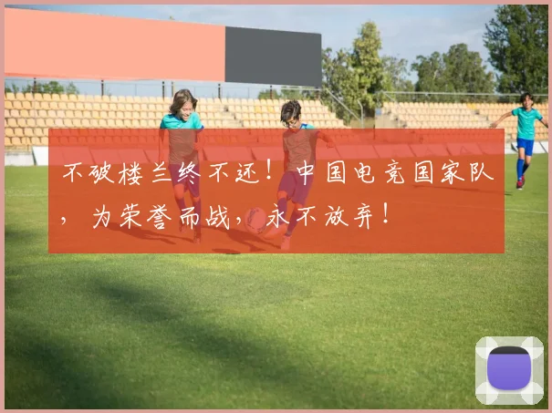 不破楼兰终不还!中国电竞国家队,为荣誉而战,永不放弃!